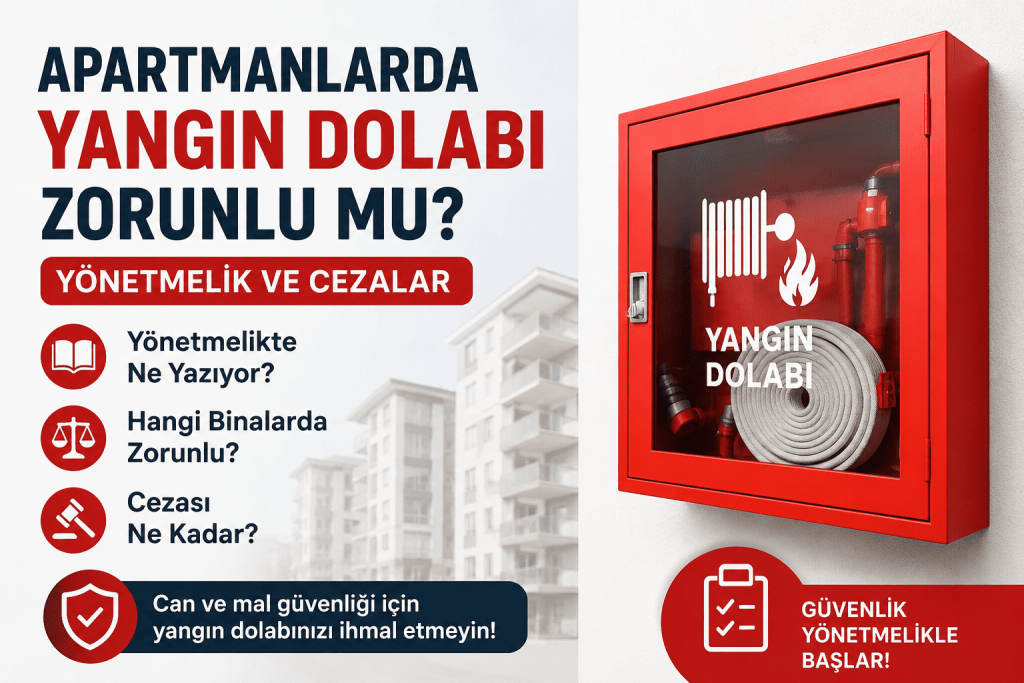 Peki, apartman yangın dolabı zorunlu mu? İşte yönetmelik detayları ve dikkat edilmesi gerekenler.